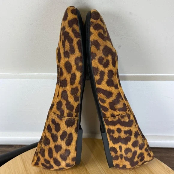 Vionic Orinda Ballet Flats Women 6 Leopard Print Brown Excellent Square Toe - Picture 5 of 8